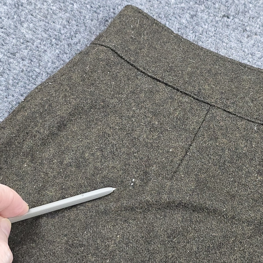 Abercrombie & Fitch Wool Mini Skirt Womens Y2K 90s Grunge Button Front Medium - Picture 5 of 9